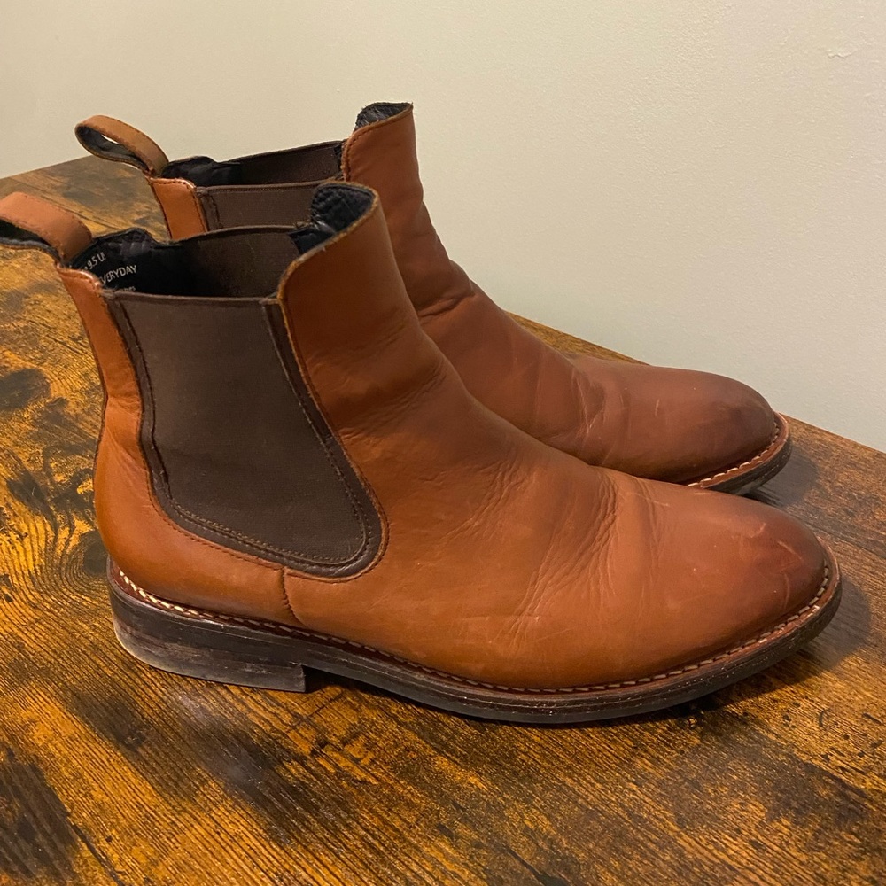Thursday Boot Company Chestnut Leather Chelsea Boots - Picture 2 of 7